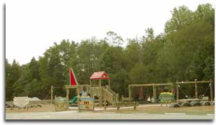 Recycled Tire Playground located at Smallwood State Park