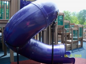 Enclosed slide
