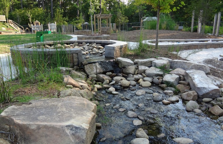 Love The Water Feature Natural Playground Outdoor Learning Spaces Playground