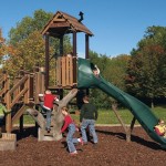 Landscape structures Tree House a part of an inclusive playground