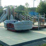 children with and without disabilities enjoy the sway fun at this inclusive playground